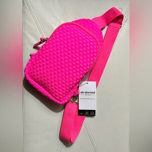 Ah-Dorned Crossbody Sling Hot Pink NWT
